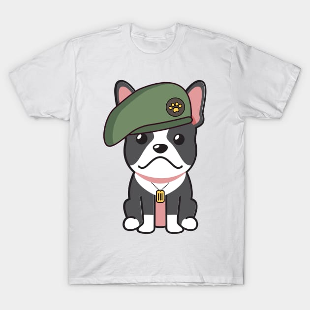 Green Beret French Bulldog T-Shirt by Pet Station